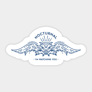 Nocturnal Blue Sticker